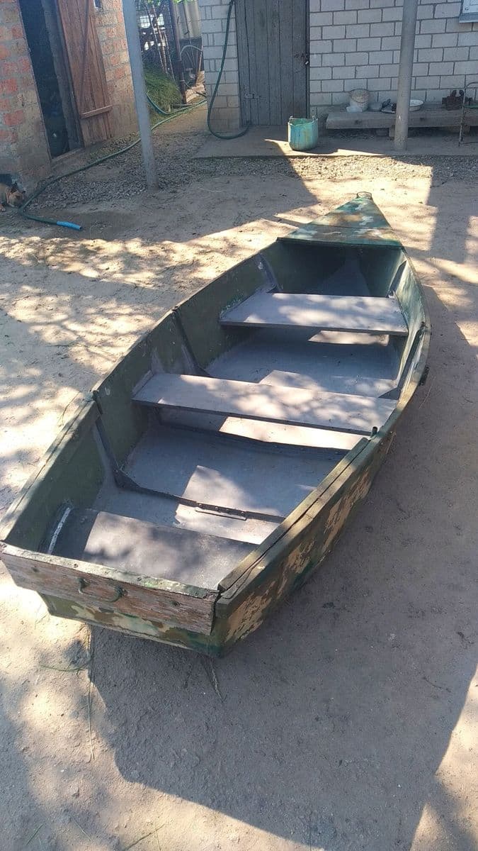 Саморобний алюмінієвий човен для двох, Біленьке Перше, Запорізька обл.