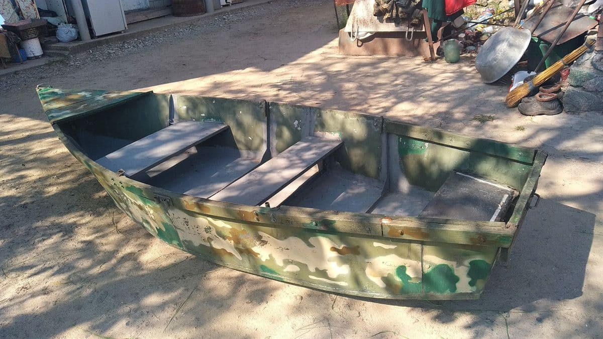 Саморобний алюмінієвий човен для двох, Біленьке Перше, Запорізька обл. — фото 3 з 5