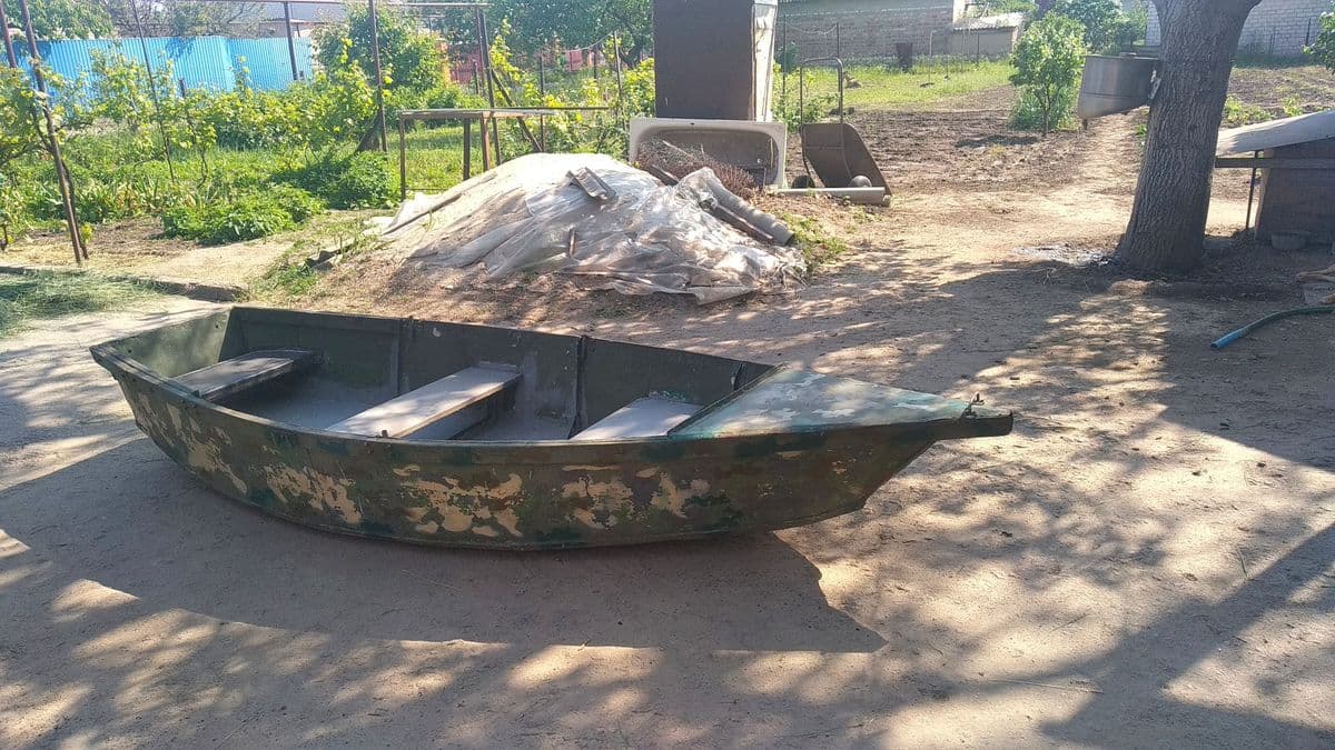 Саморобний алюмінієвий човен для двох, Біленьке Перше, Запорізька обл. — фото 4 з 5