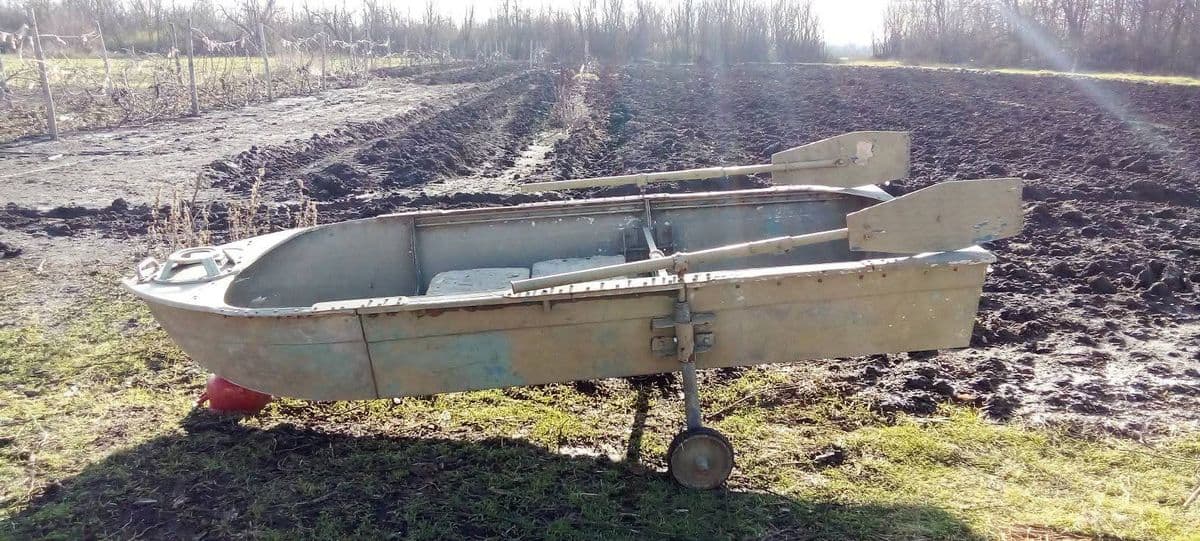 Алюмінієвий човен з веслами, Софіївка, Миколаївська обл. — фото 2 з 2