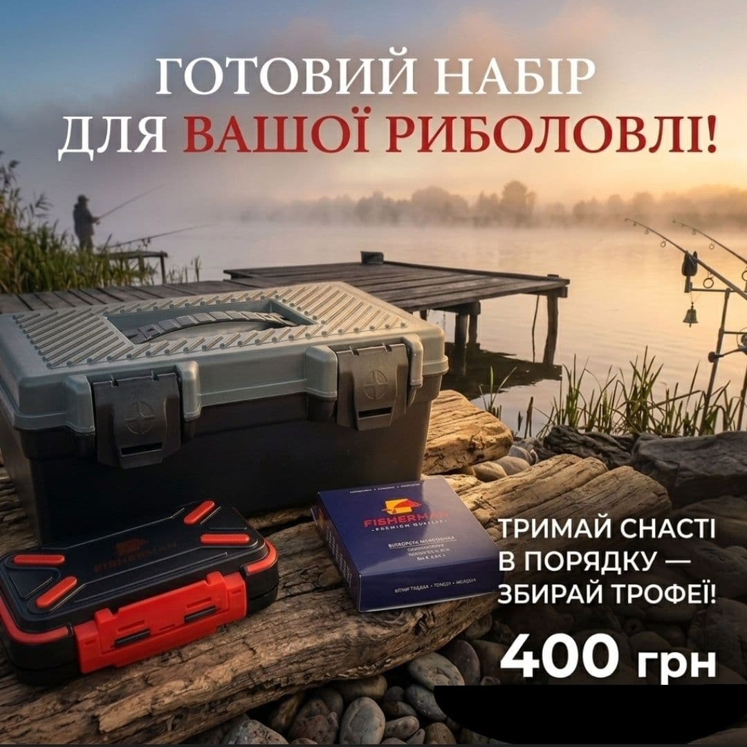 Набір для риболовлі з ящиком і волосінню, Київ, Київ обл.