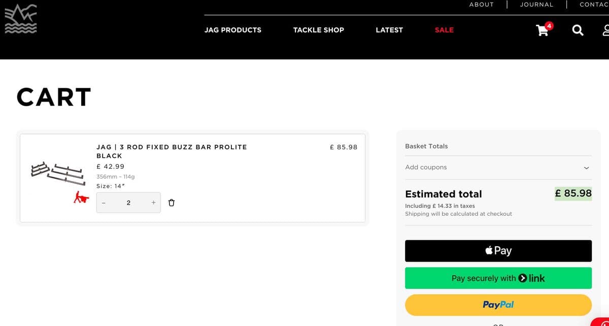 Буз-бари JAG 3 Rod Fixed Buzz Bar Prolite Black, Гайворон, Кіровоградська обл. — фото 3 з 3