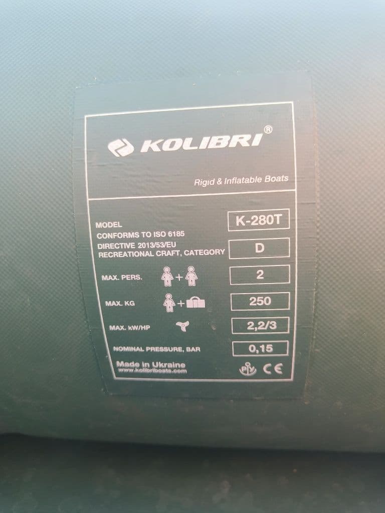 Човен надувний Kolibri 280-T, Суми, Сумська обл. — фото 4 з 5