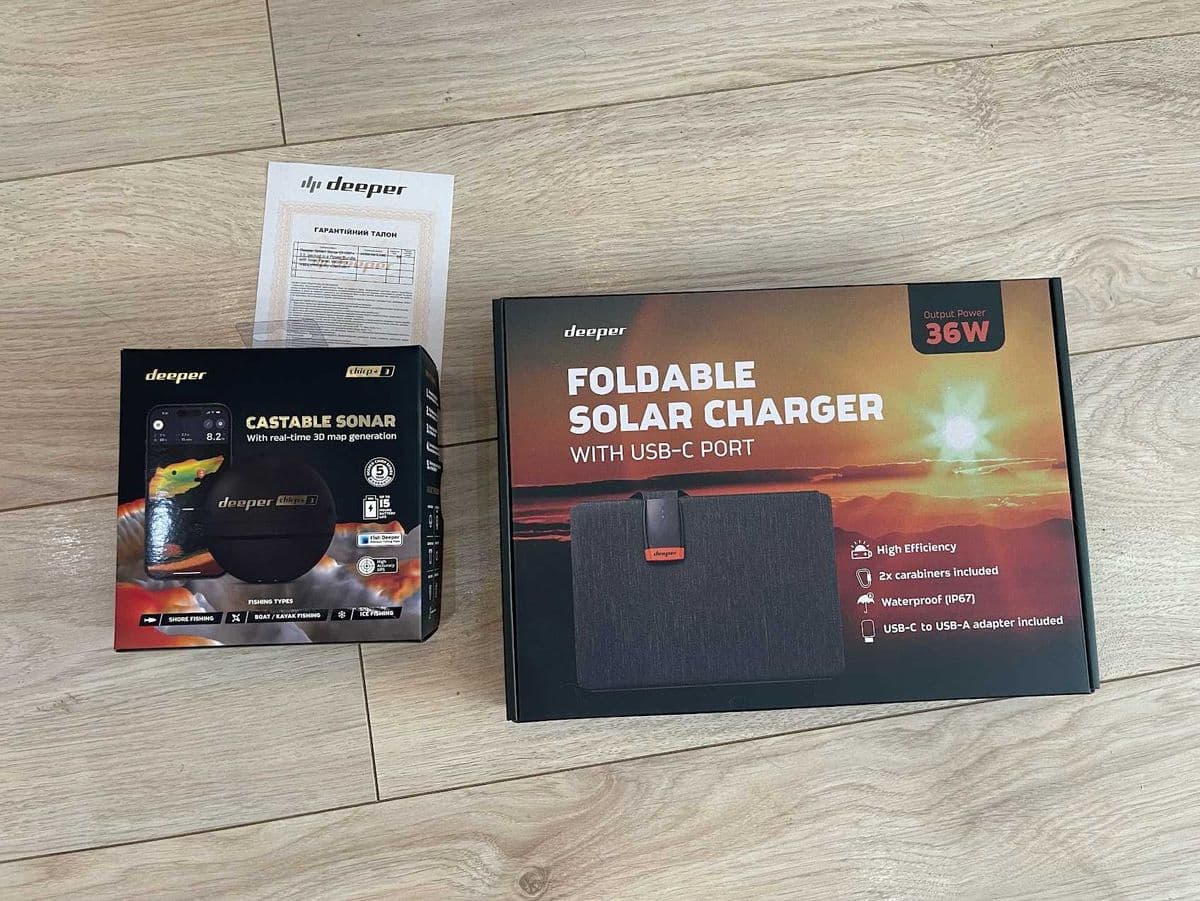 Ехолот Deeper Chirp+ 3.0 Power Bundle із сонячною панеллю, Київ, Київ обл. — фото 2 з 5