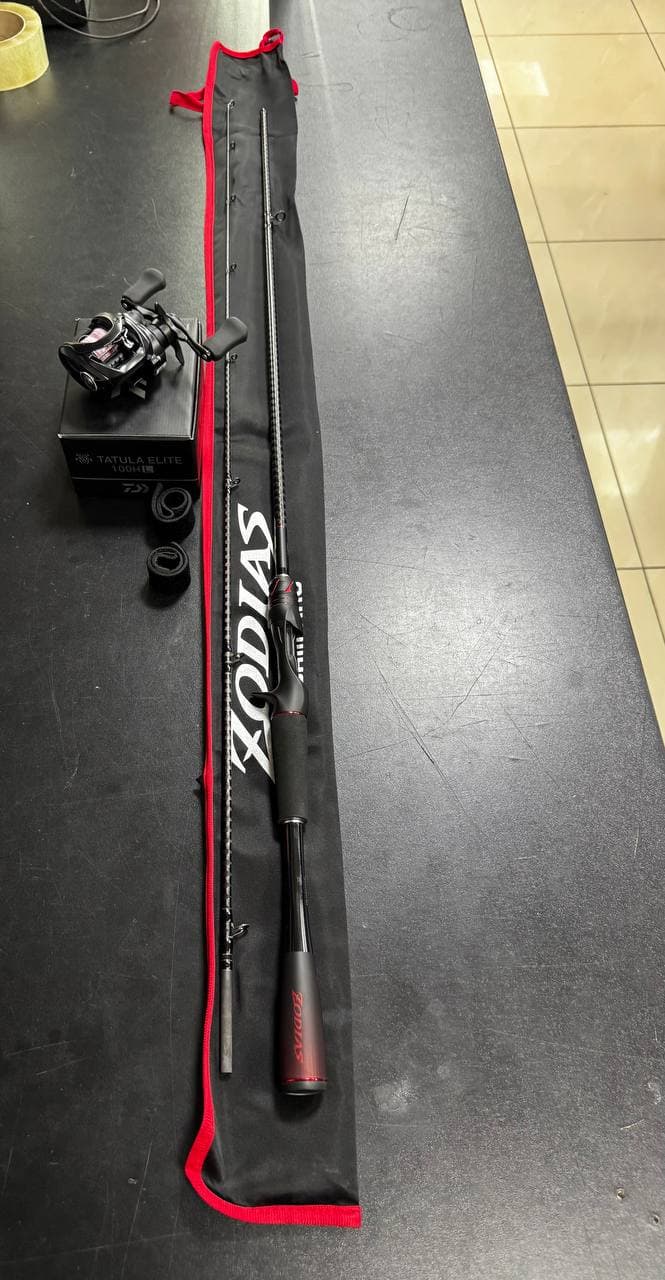 Комплект Shimano Zodias 166M-2 і Daiwa Tatula Elite 100 HL