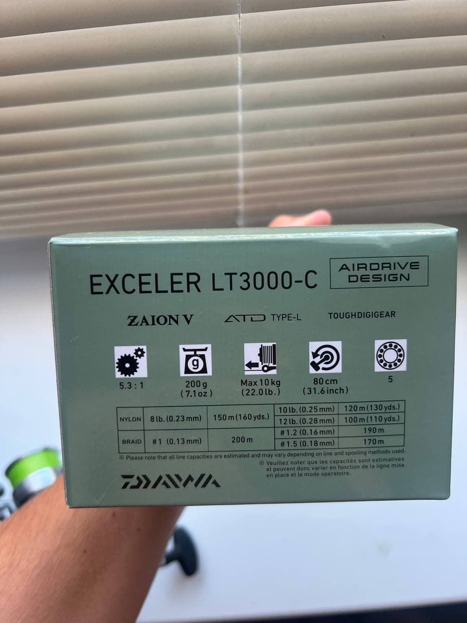 Котушка Daiwa Exceler 23 3000-C зі шнуром — фото 5 з 5