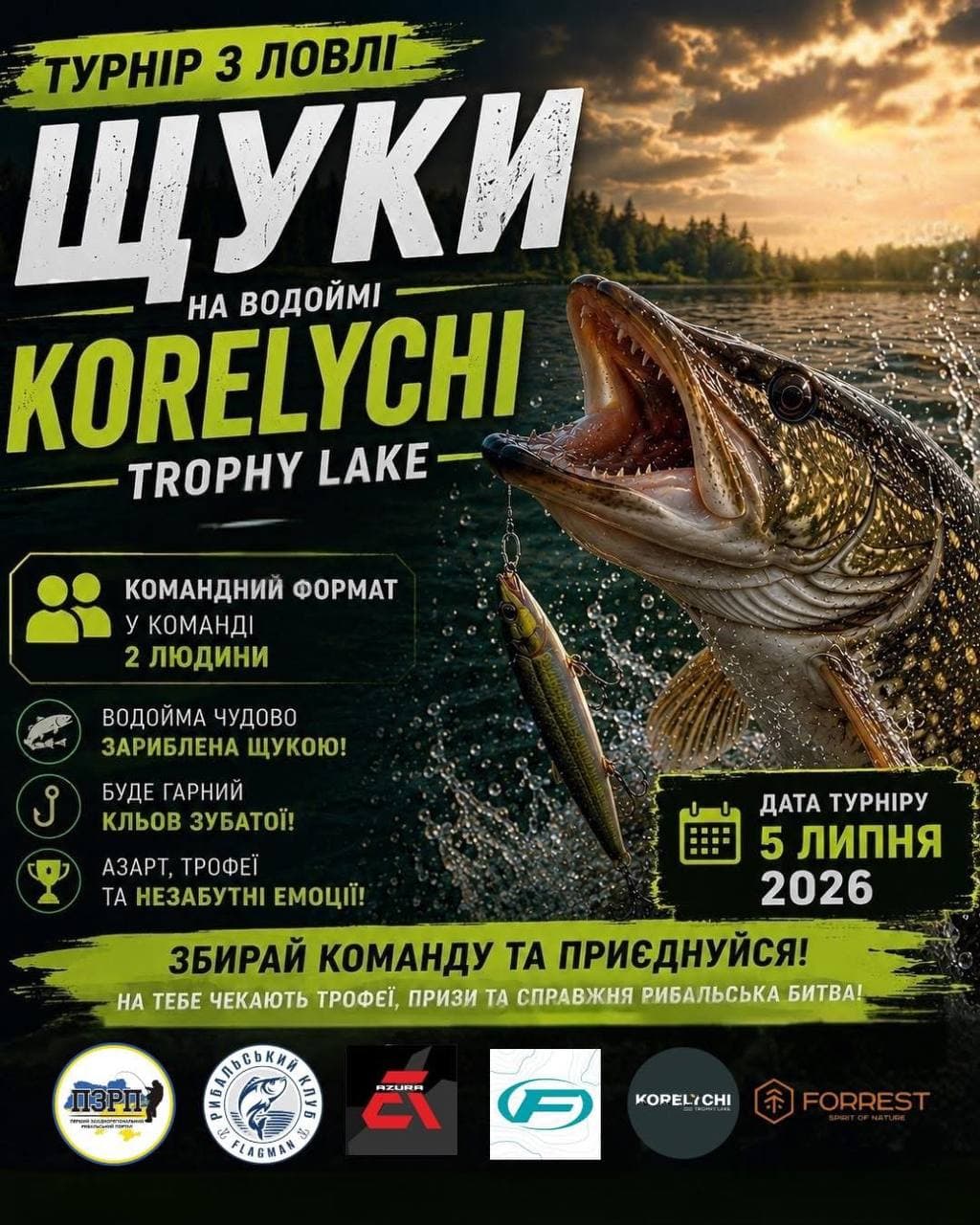 Афіша турніру «Summer Pike Fest»