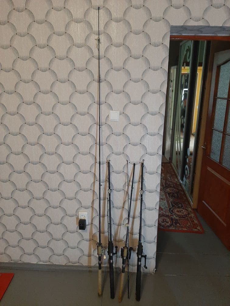 Комплект спінінгів 2,1 м з котушками, Чигиринське, Кіровоградська обл.
