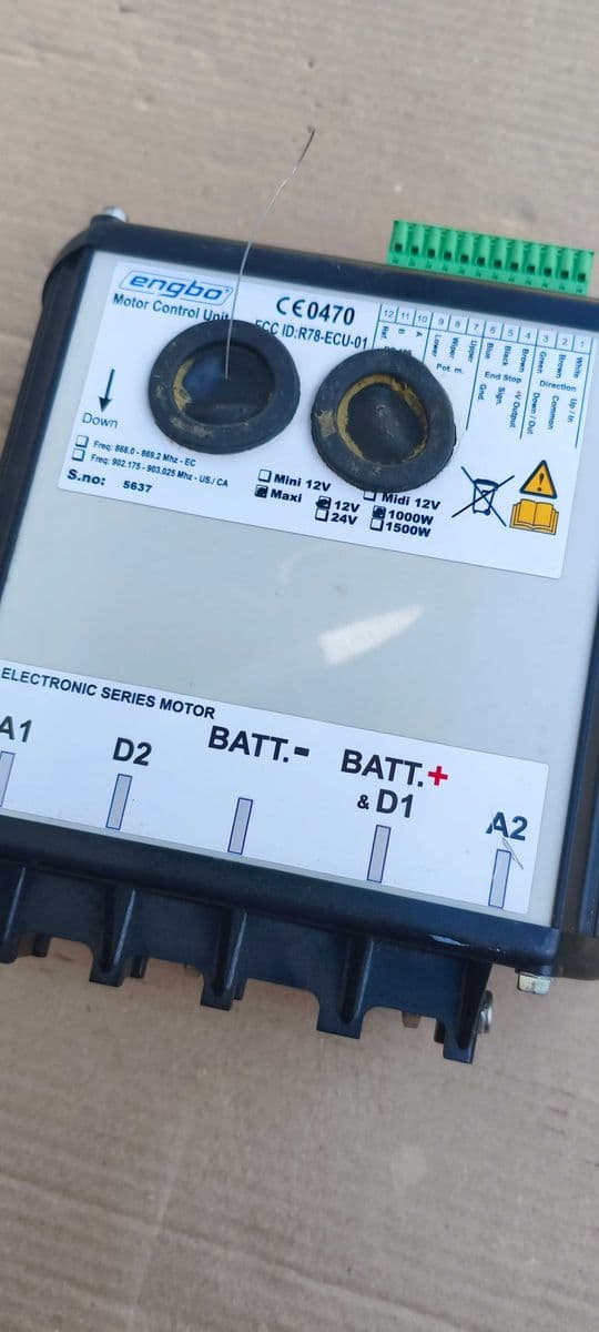 Блок керування лебідкою Engbo ECU-01, Косів, Івано-Франківська обл. — фото 2 з 5