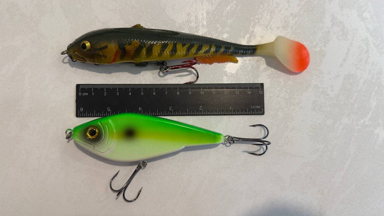 Комплект приманок Cannibal Shad 20 см і джерк 15 см
