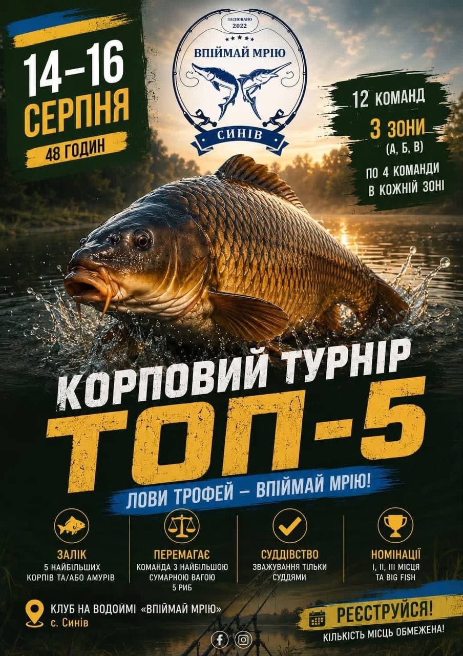 Афіша турніру «ТОП-5»