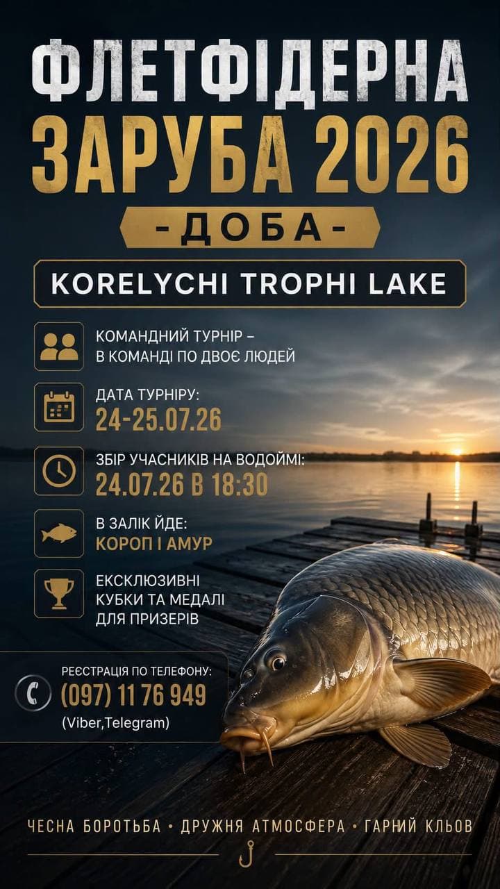 Афіша турніру «Флетфідерна заруба 2026-Доба»