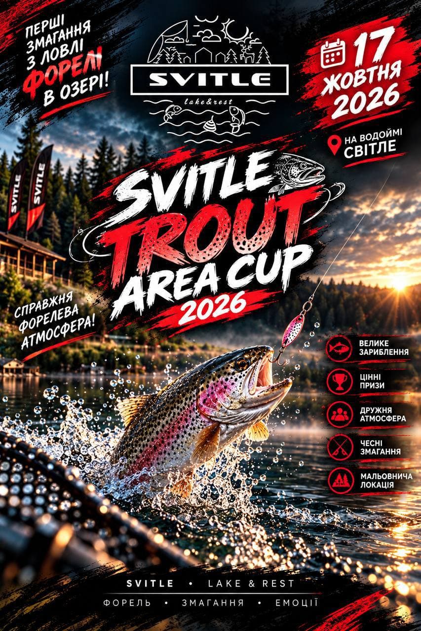 Афіша турніру «Svitle Trout Area Cup 2026»